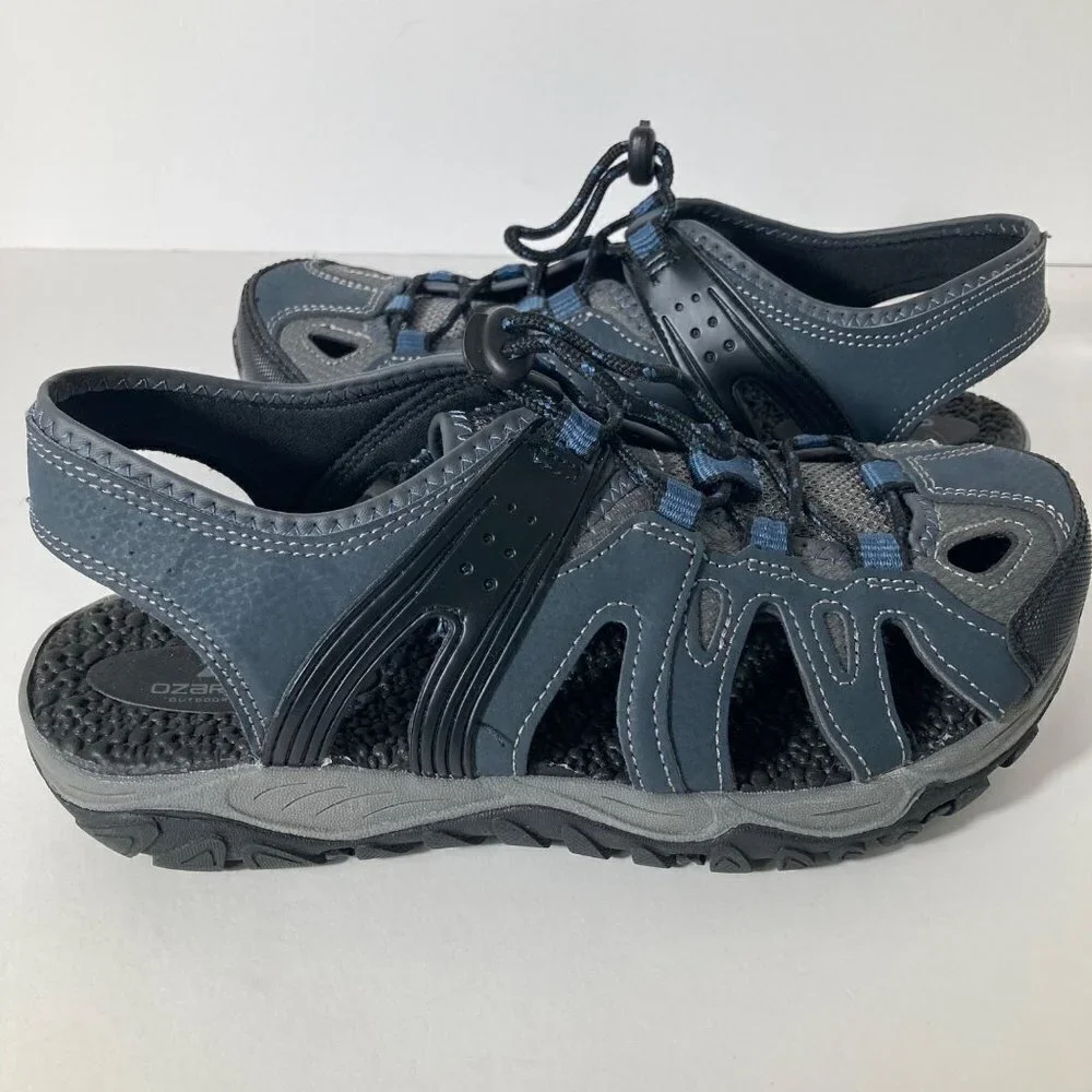 Mens Ozark‎ Trail Closed Toe Hiking Water Sandal Shoe Blue M7 W8.5